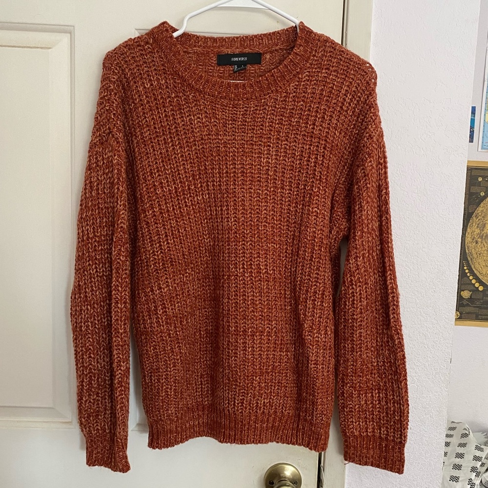 Forever 21 Orange Sweater